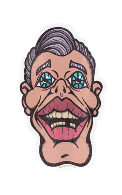 Mr. Personality Sticker