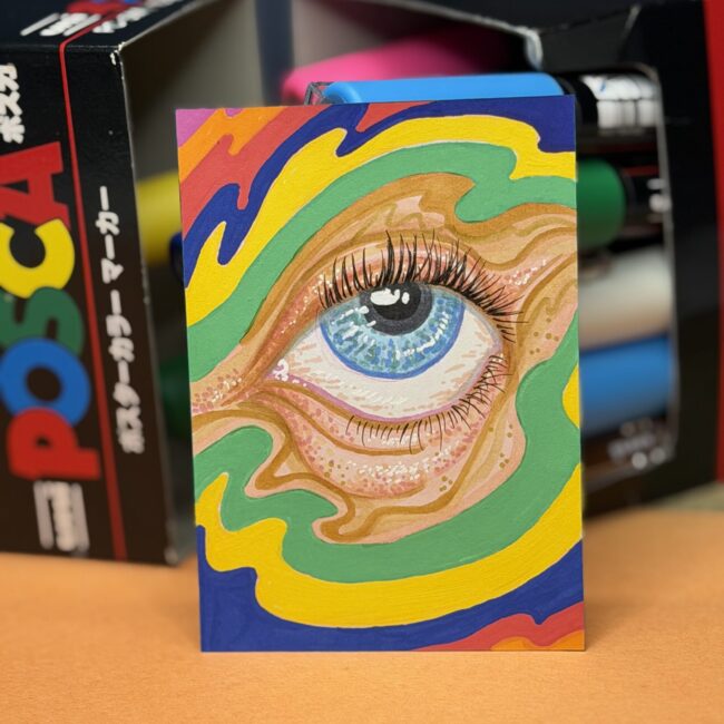 Rainbow Eye ACEO