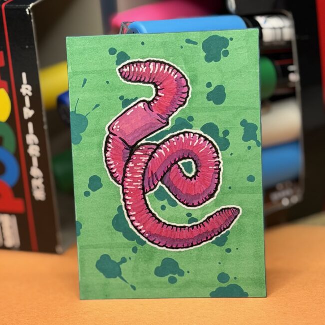Wormy ACEO