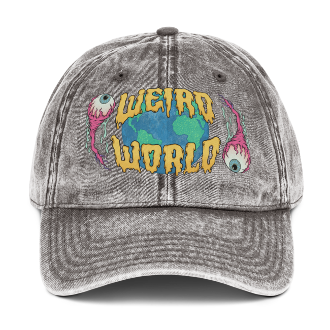 Weird World, Too Vintage Cotton Twill Cap